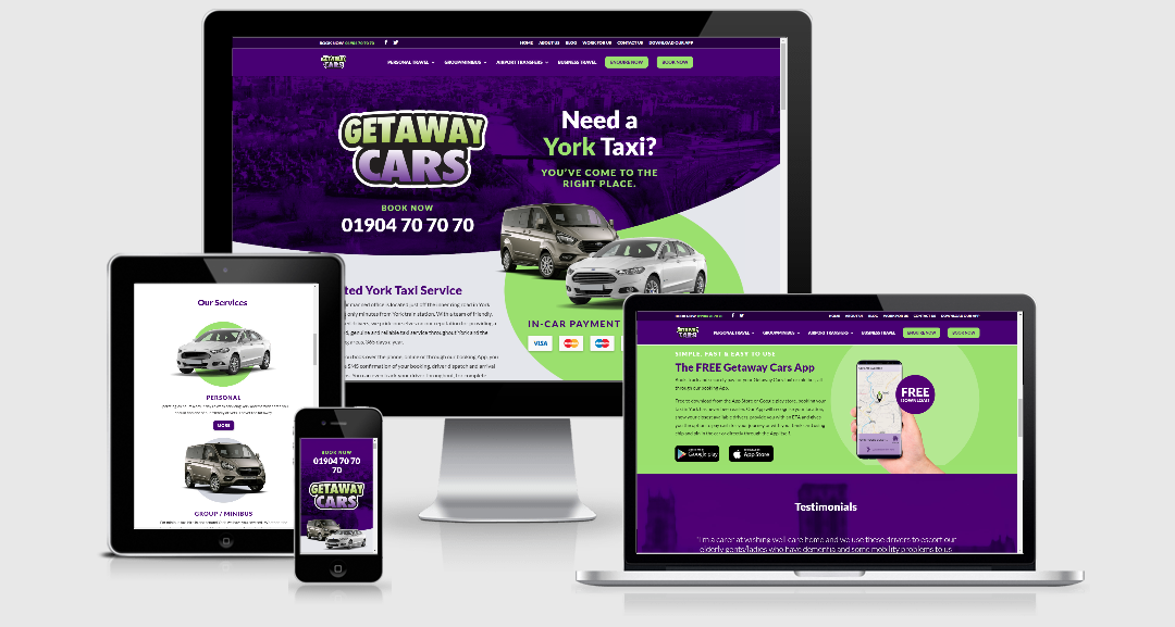 Getaway Cars New Look Website